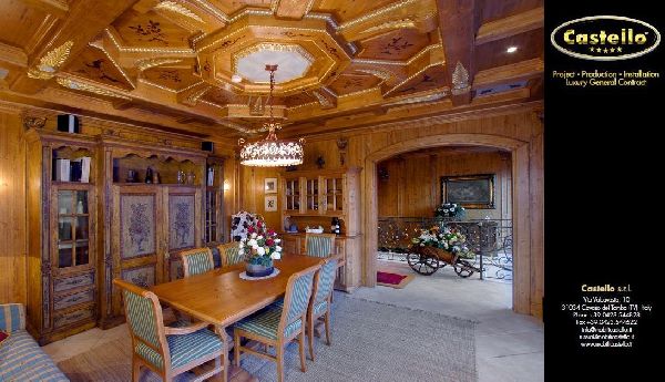 Luxury Rustic boiserie - false ceiling - wall paneling Luxury Rustic boiserie - false ceiling - wall paneling